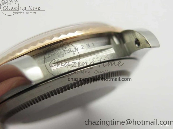 MiroTime 0309 DateJust 36mm 904 SS RG Wrapped 116231 GMF Gray Dial on SS RG Wrapped Jubilee Bracelet A Durable 3276